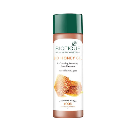 Biotique Honey Gel Soothe & Nourish Foaming Face wash | Soap Free Formula | Reduce Dryness | 100% Botanical Extracts | Suitable for All Skin Types | 150ml
