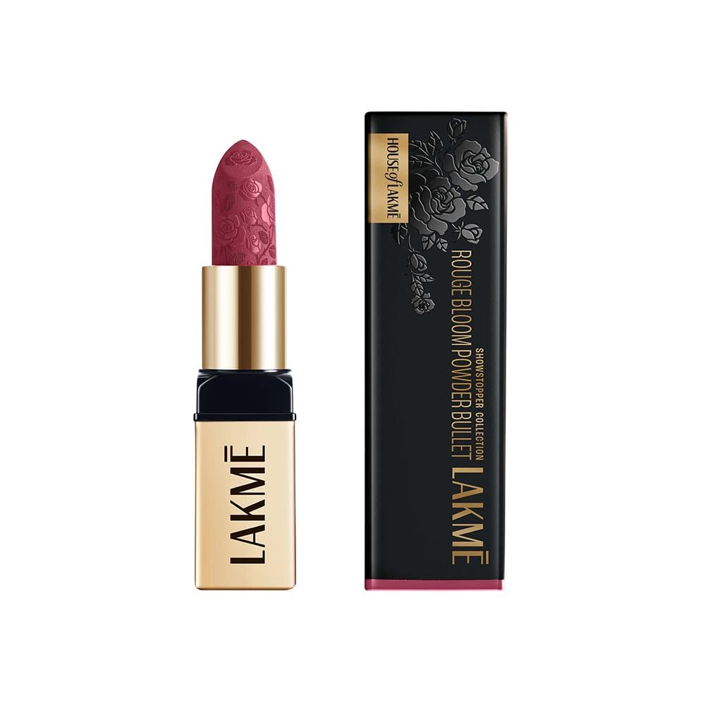 LAKMÉ LAKM Lakme Rouge Bloom Powder Matte Bullet Pink Tulip 203-4gm