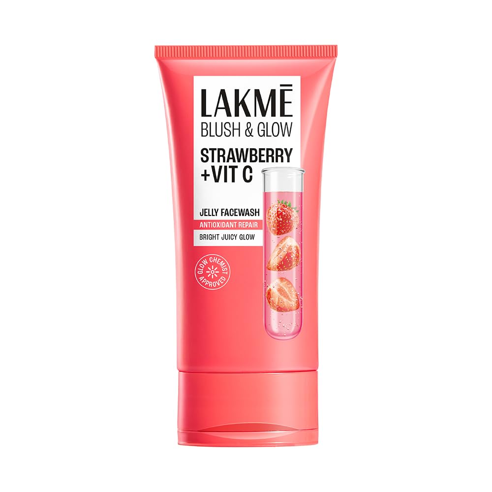 Lakme Blush & Glow Strawberry Freshness Gel Face Wash with Strawberry Extracts|| 150 g