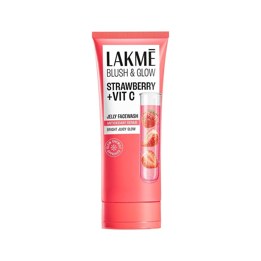 Lakme Blush & Glow Strawberry Freshness Gel Face Wash with Strawberry Extracts|| 150 g