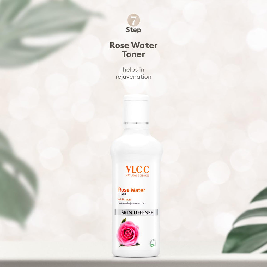 VLCC Pearl Facial Kit with FREE Rose Water Toner - 300g + 100ml | Luminous and Radiant Skin | At Home Facial with Pearl Extracts, Sandalwood, Turmeric & Aloe Vera | Tan Removal Facial Kit.