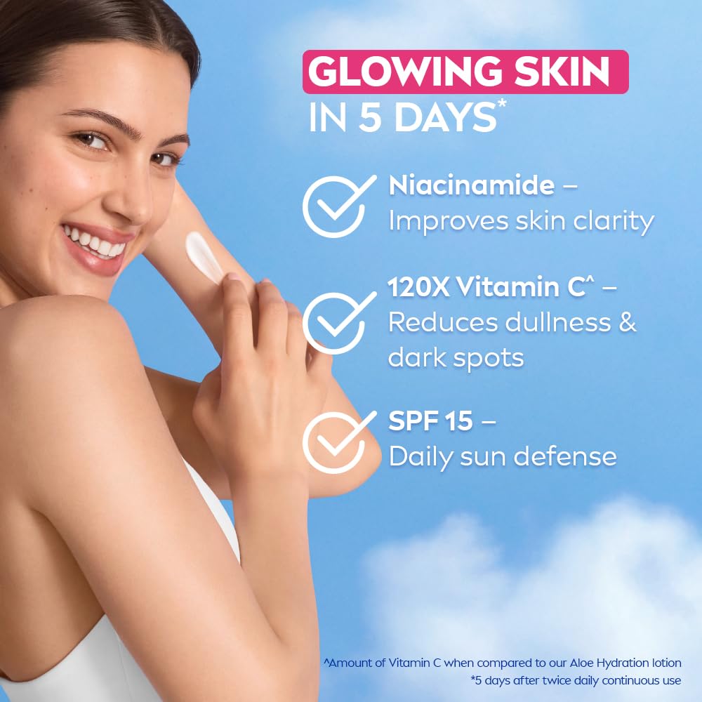 NIVEA Super 10 Glow Body Serum Lotion 170ml | 120X Vitamin C Niacinamide Body Lotion SPF15 Daily Sunscreen | Reduces Dullness and Dark Spots | Lightweight Fast Absorbing Moisturizer | Glowing Skin in 5 Days
