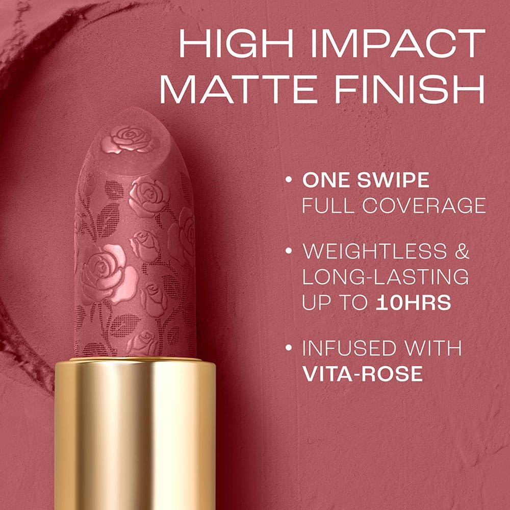 LAKMÉ LAKM Lakme Rouge Bloom Powder Matte Bullet Pink Tulip 203-4gm