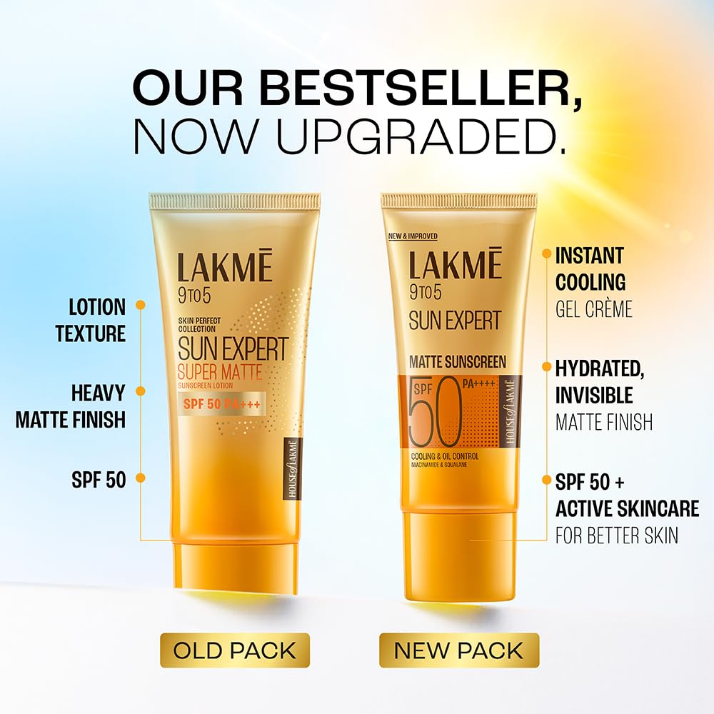 Lakme SPF 50 Sunscreen – Glow & UV Protection, 100ml