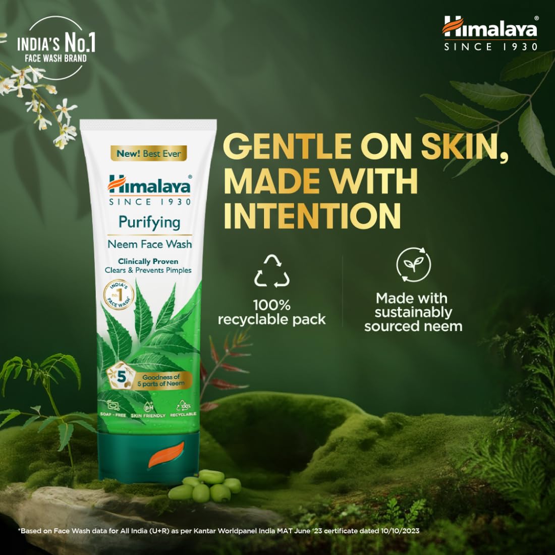 Himalaya Neem Face Wash – Clear Skin, 150ml