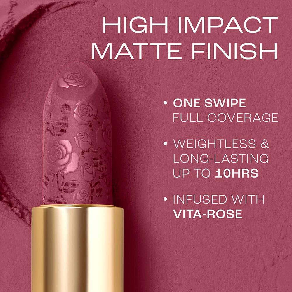 LAKMÉ LAKM Lakme Rouge Bloom Powder Matte Bullet Pink Tulip 203-4gm