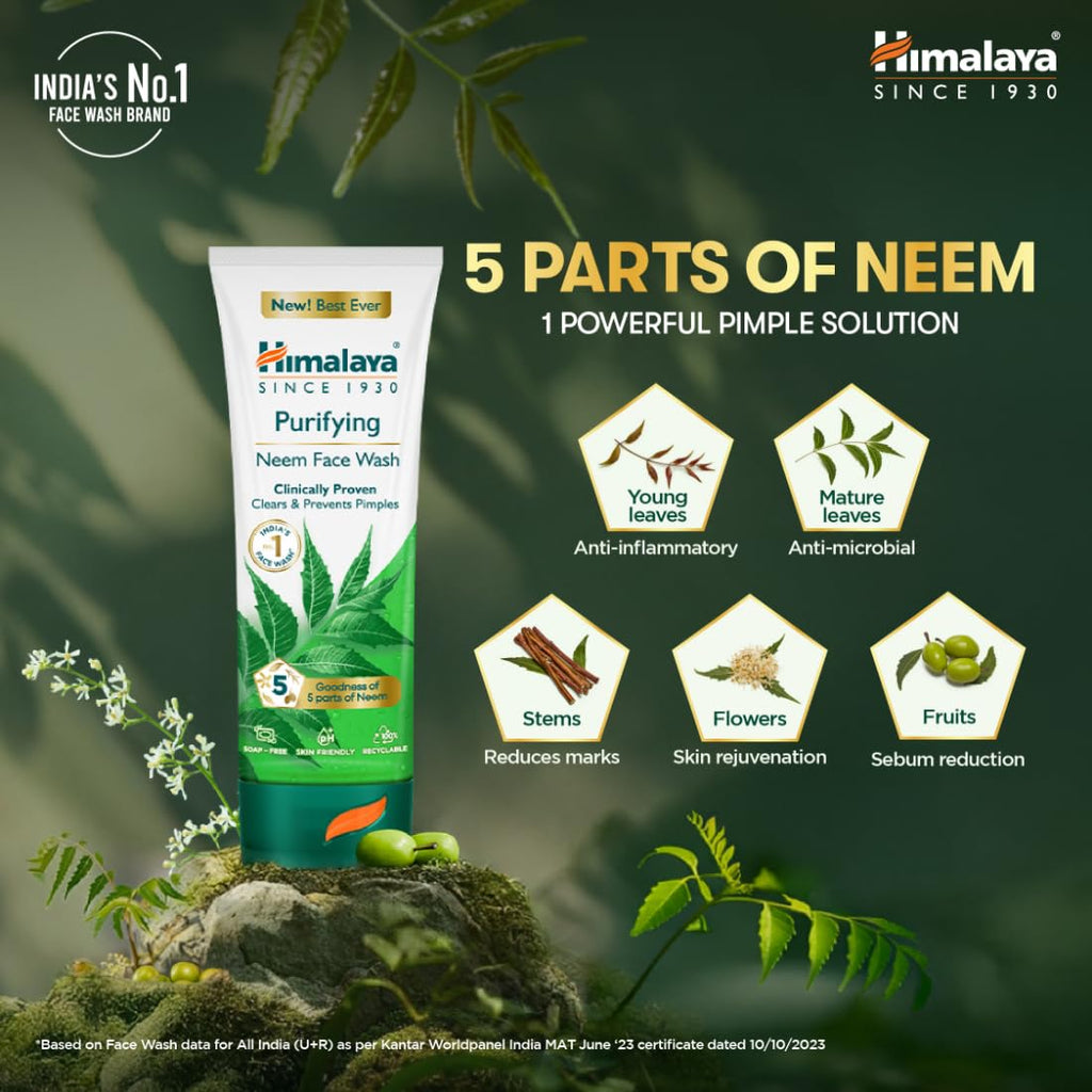 Himalaya Neem Face Wash – Clear Skin, 150ml