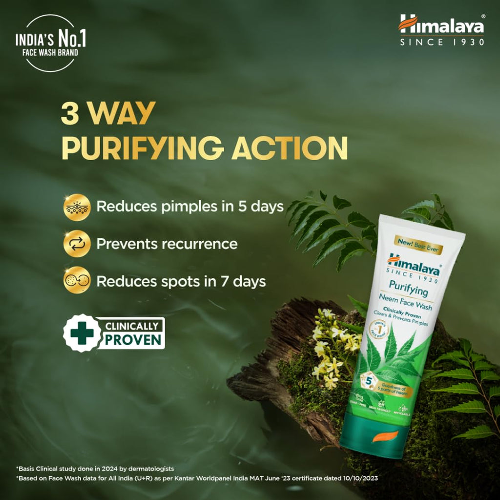 Himalaya Neem Face Wash – Clear Skin, 150ml