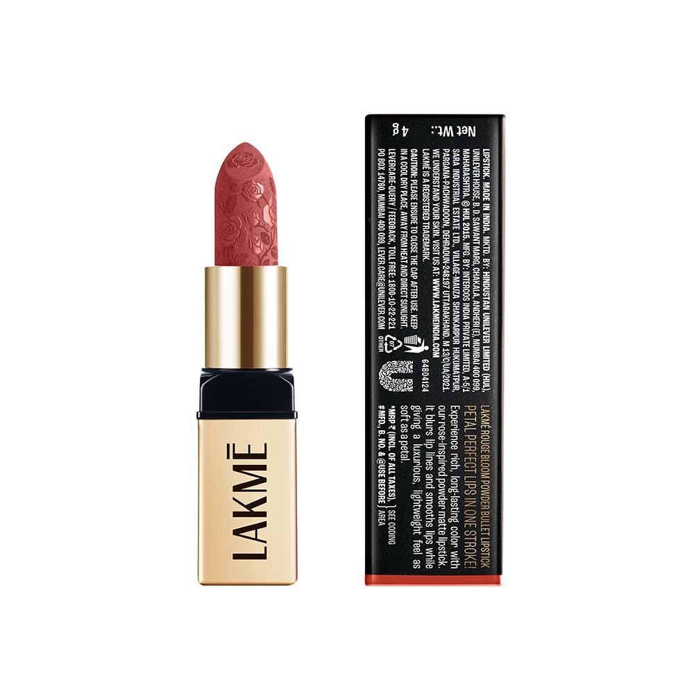 LAKMÉ LAKM Lakme Rouge Bloom Powder Matte Bullet Pink Tulip 203-4gm