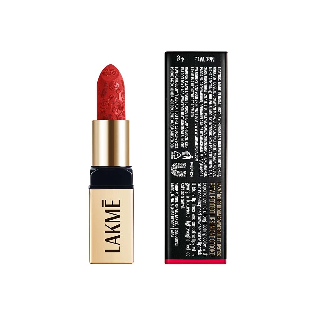 LAKMÉ LAKM Lakme Rouge Bloom Powder Matte Bullet Pink Tulip 203-4gm