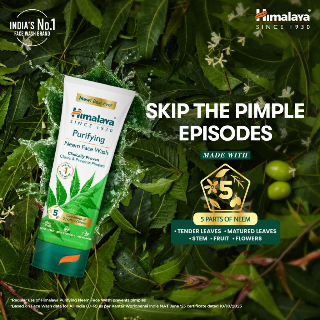 Himalaya Neem Face Wash – Clear Skin, 150ml