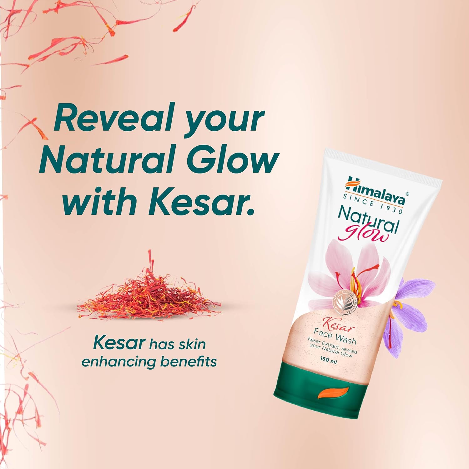 Himalaya Kesar Face Wash – Natural Glow, 150ml