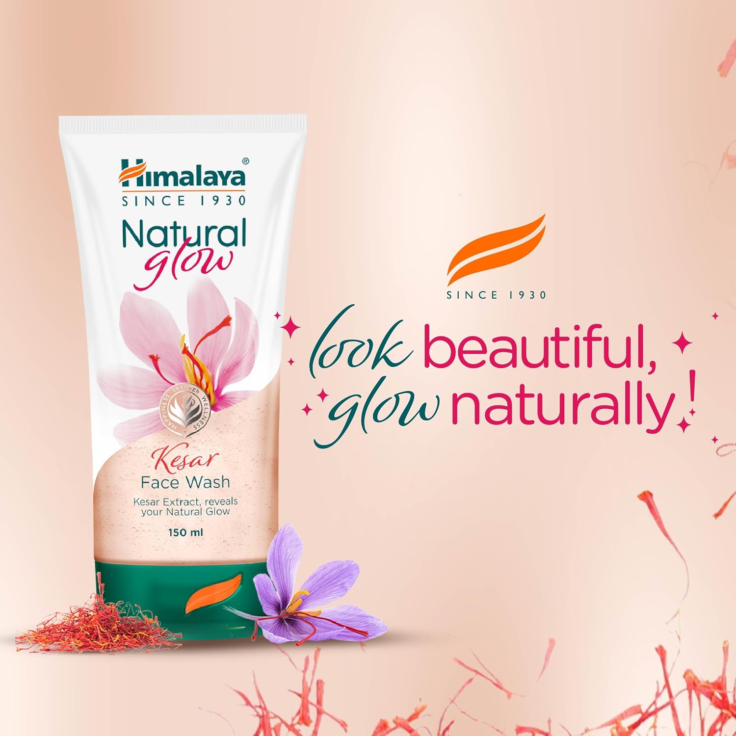 Himalaya Kesar Face Wash – Natural Glow, 150ml